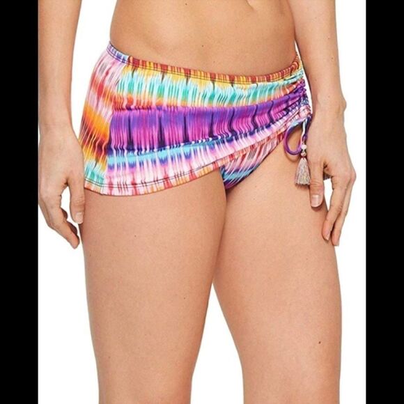 New. Bleu Rod Beattie Sarong Skirted Bikini Bottom. Size 4 - Picture 7 of 8